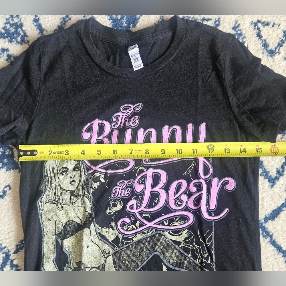 The Bunny The Bear Band Merch Shirt Amputee Horror Black Purple - Picture 6 of 8